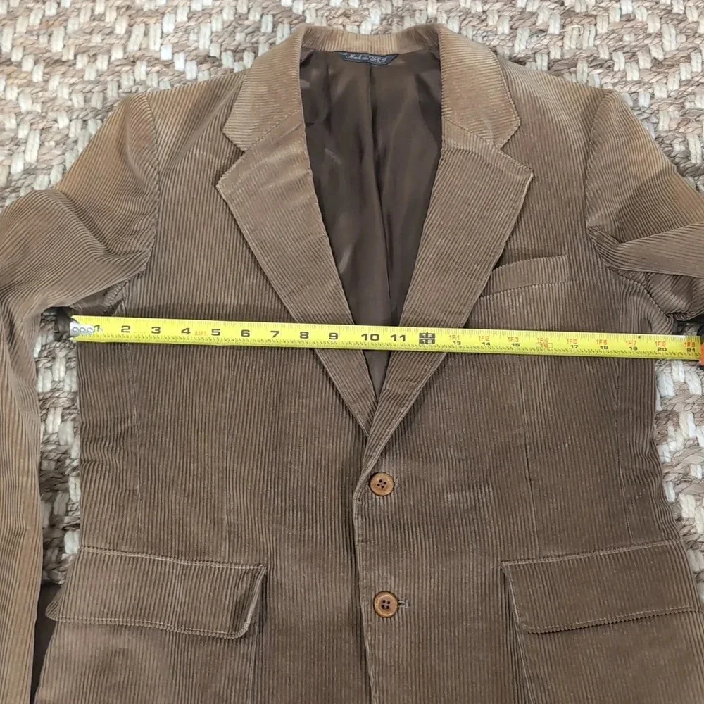Levi Strauss & Co Brown Corduroy Blazer With Suede Elbow Patches